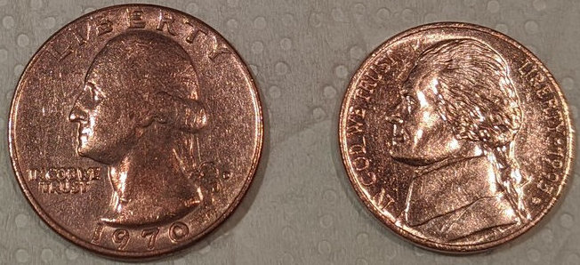 Copper plated coins